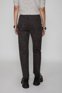 Rebecca Minkoff Ezra Printed Denim - Grey Leopard