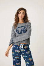 Load image into Gallery viewer, P.J. Salvage Ski You Later Snuggle Sweater - Heather Grey