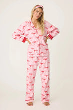 Load image into Gallery viewer, P.J. Salvage Ribbons &amp; Bows Flannel PJ Set - Candy Pink