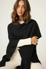 Load image into Gallery viewer, P.J. Salvage Jet Set Luxe Rib Wrap - Black