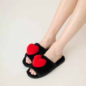 P.J. Salvage Red Heart Love Slides