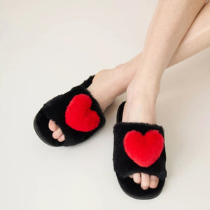 P.J. Salvage Red Heart Love Slides