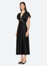 Load image into Gallery viewer, Sea Noa Satin V-Neck Maxi Dress - 2 Colors