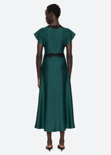 Load image into Gallery viewer, Sea Noa Satin V-Neck Maxi Dress - 2 Colors