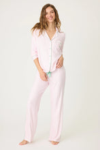Load image into Gallery viewer, P.J. Salvage Happiest On The Court Pickleball Striped PJ Set - Ivory
