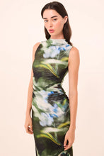 Load image into Gallery viewer, Misa Athena Dress - Blurred Casablanca Lily Mesh