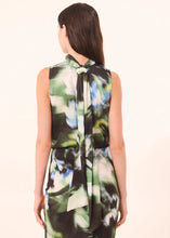 Load image into Gallery viewer, Misa Luka Top - Blurred Casablanca Lily Satin