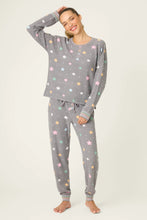 Load image into Gallery viewer, P.J. Salvage Ski Jammie Classics Mountain Dreams Print PJ Set - Charcoal
