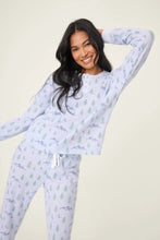 Load image into Gallery viewer, P.J. Salvage Ski Jammie Classics Mountain Dreams Print PJ Set - Periwinkle