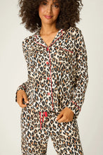 Load image into Gallery viewer, CHG P.J. Salvage Holiday Dreams Leopard Print Pants Set - Natural