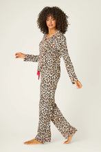 Load image into Gallery viewer, CHG P.J. Salvage Holiday Dreams Leopard Print Pants Set - Natural