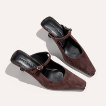Load image into Gallery viewer, Yosi Samra Ryder Heel - Chocolate Suede