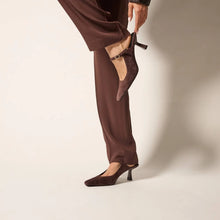 Load image into Gallery viewer, Yosi Samra Ryder Heel - Chocolate Suede