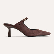 Load image into Gallery viewer, Yosi Samra Ryder Heel - Chocolate Suede