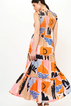Load image into Gallery viewer, OLIPHANT Sleeveless Smocked Maxi - Riviera Orange