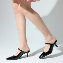 Load image into Gallery viewer, Yosi Samra Ryder Heel - Black Patent Leather