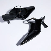 Load image into Gallery viewer, Yosi Samra Ryder Heel - Black Patent Leather