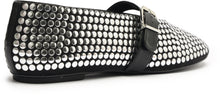 Load image into Gallery viewer, SCHUTZ Eiza Studs Suede Flat - Black