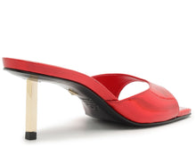 Load image into Gallery viewer, SCHUTZ Dethalia Metallic Leather Sandal - Red Berry