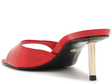 Load image into Gallery viewer, SCHUTZ Dethalia Metallic Leather Sandal - Red Berry