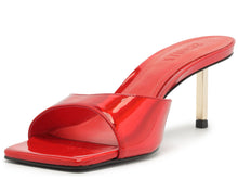 Load image into Gallery viewer, SCHUTZ Dethalia Metallic Leather Sandal - Red Berry