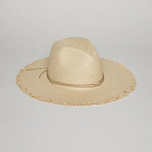 Load image into Gallery viewer, Hat Attack Traveler Continental with Fringe - Natural/Tan