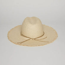 Load image into Gallery viewer, Hat Attack Traveler Continental with Fringe - Natural/Tan