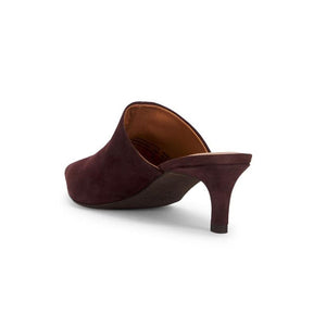 Seychelles Obsession Pointed Toe Kitten Heel Mule - Brown Suede