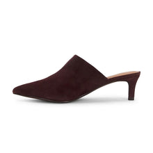 Load image into Gallery viewer, Seychelles Obsession Pointed Toe Kitten Heel Mule - Brown Suede