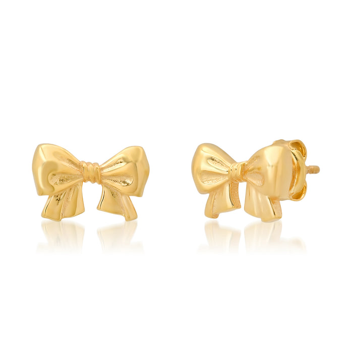 Tai Golden Bow Stud Earrings