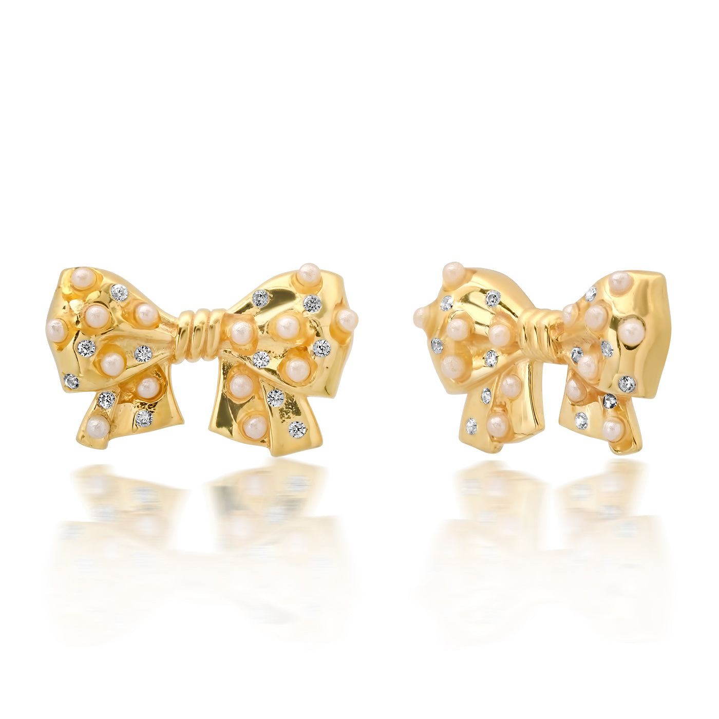 Tai Pearl Bow Statement Studs