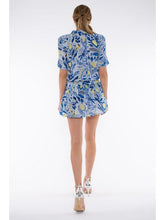 Load image into Gallery viewer, Taj by Sabrina Skaros Dress - Blue &amp; Yellow Mille Flower