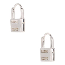 Load image into Gallery viewer, Shashi Le Cadenas Lock Huggie - Silver