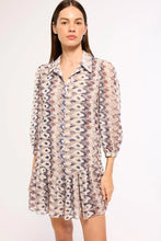 Load image into Gallery viewer, Misa Jillian Dress - Serpentine Geo Chiffon