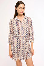 Load image into Gallery viewer, Misa Jillian Dress - Serpentine Geo Chiffon