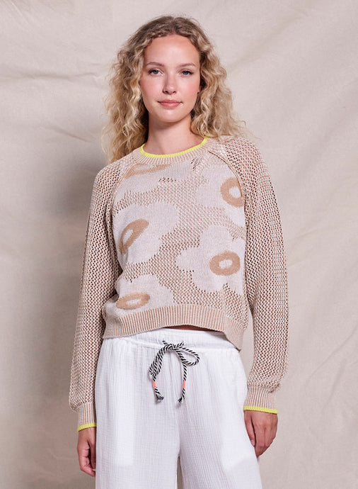 Sundry Daisy Sweater - Taupe