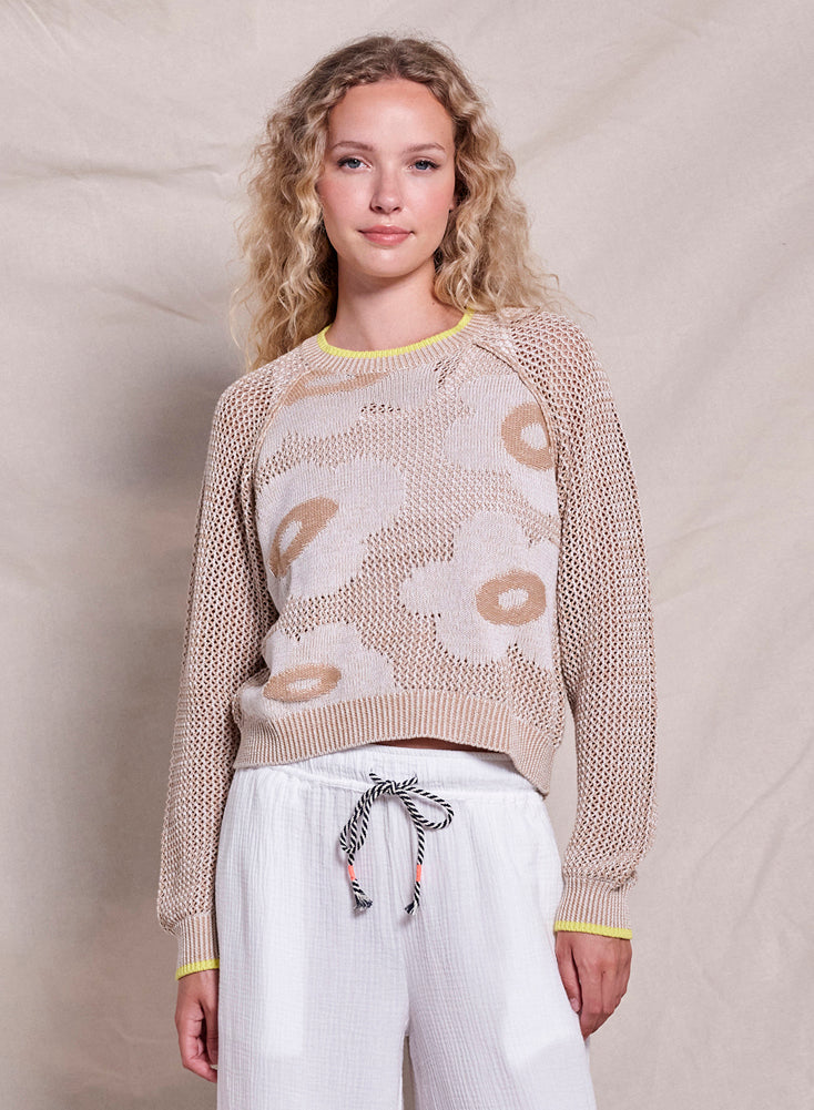 Sundry Daisy Sweater - Taupe