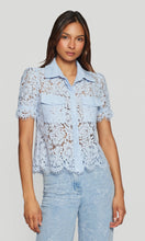 Load image into Gallery viewer, Generation Love Mina Lace Shirt - Light Blue