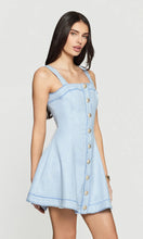 Load image into Gallery viewer, Generation Love Whitney Chambray Suiting Dress - Chambray Blue
