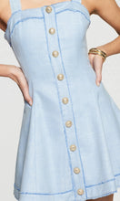 Load image into Gallery viewer, Generation Love Whitney Chambray Suiting Dress - Chambray Blue