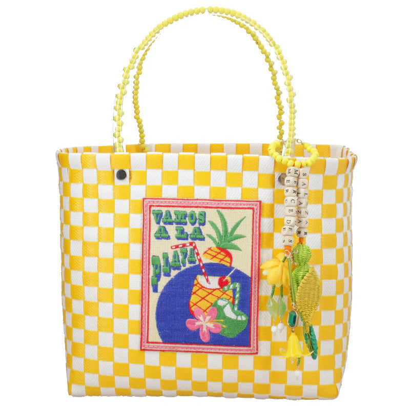 Mercedes Salazar Pina Colada Zuncho Handbag Medium - Yellow – Luck