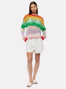 Brodie WISPR Gianni Open Stitch Crew - Rainbow