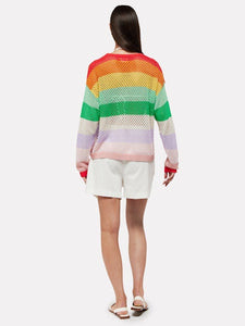 Brodie WISPR Gianni Open Stitch Crew - Rainbow