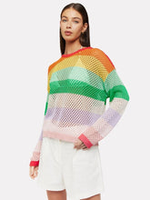 Load image into Gallery viewer, Brodie WISPR Gianni Open Stitch Crew - Rainbow