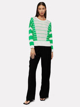 Load image into Gallery viewer, Brodie WISPR Stripe Pointelle Crew - 2 Colors
