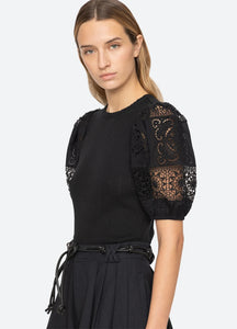 Sea Dahlia Top - Black