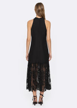 Load image into Gallery viewer, Sea Marja Embroidery Mesh Combo Tank Dress - Black