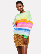 Load image into Gallery viewer, Brodie Doris Stripe Crew - Neon Stripes