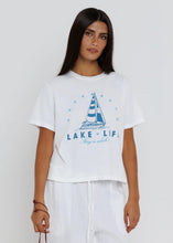 Load image into Gallery viewer, Sunny Somewhere Lake Life Everyday Tee - White