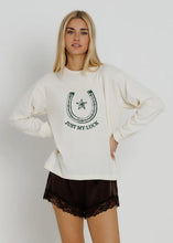 Load image into Gallery viewer, Sunny Somewhere Just My Luck Long Sleeve - Off White